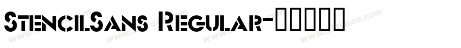 StencilSans Regular字体转换